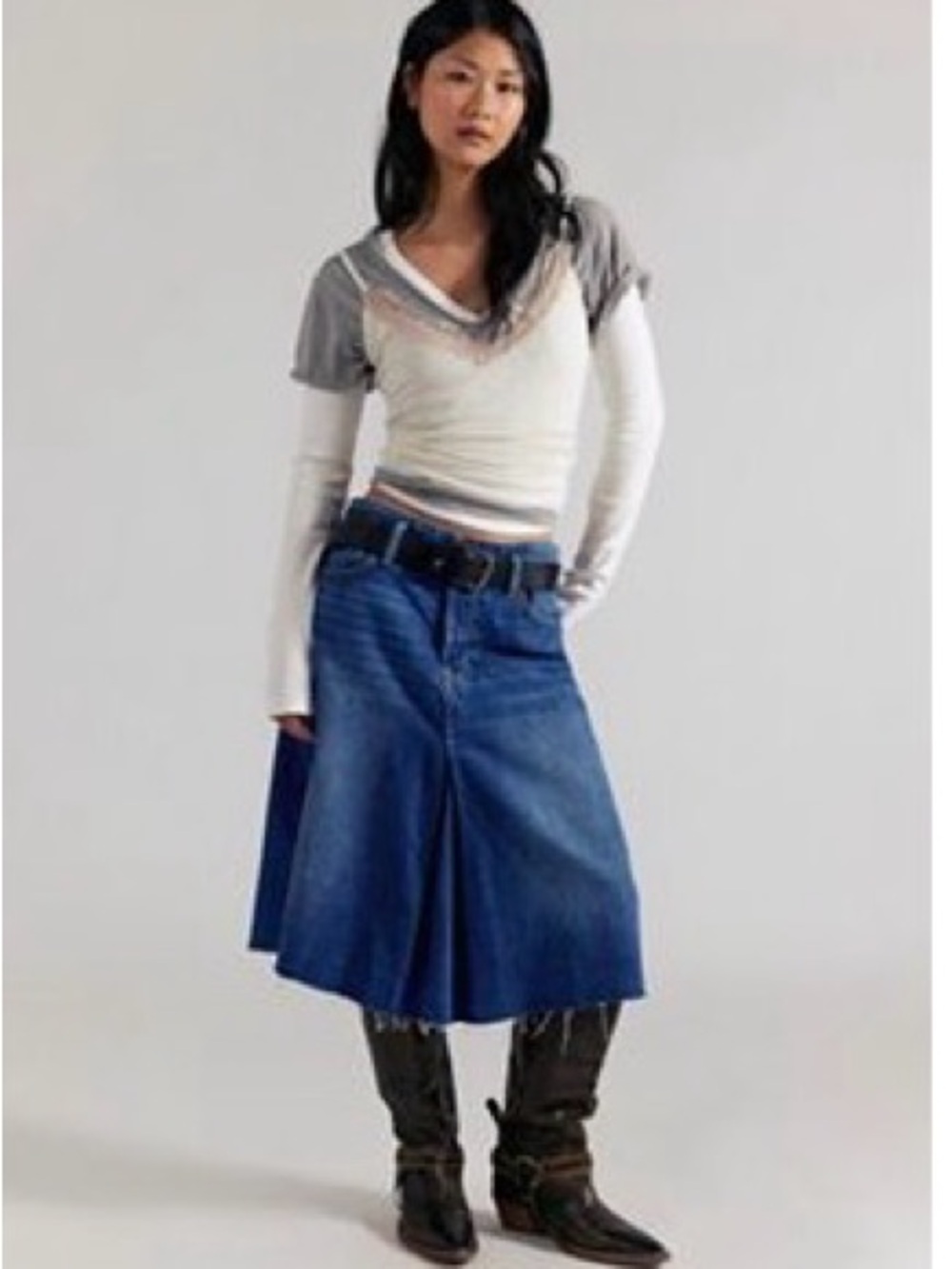 We The Free Denim Skirt NWT